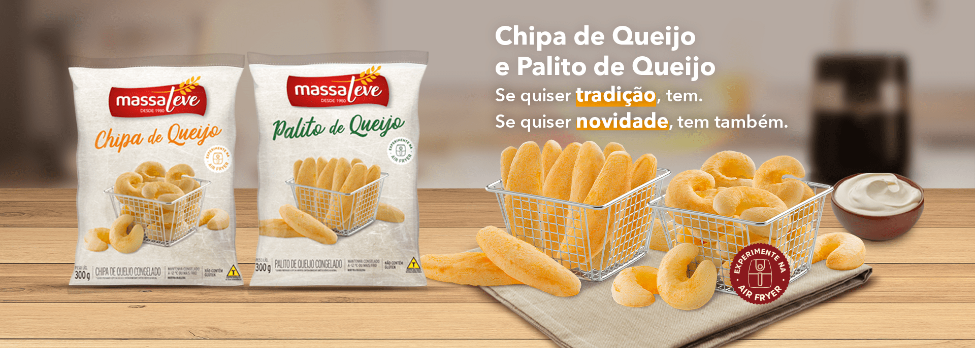 Chipa de Queijo e Palito de Queijo