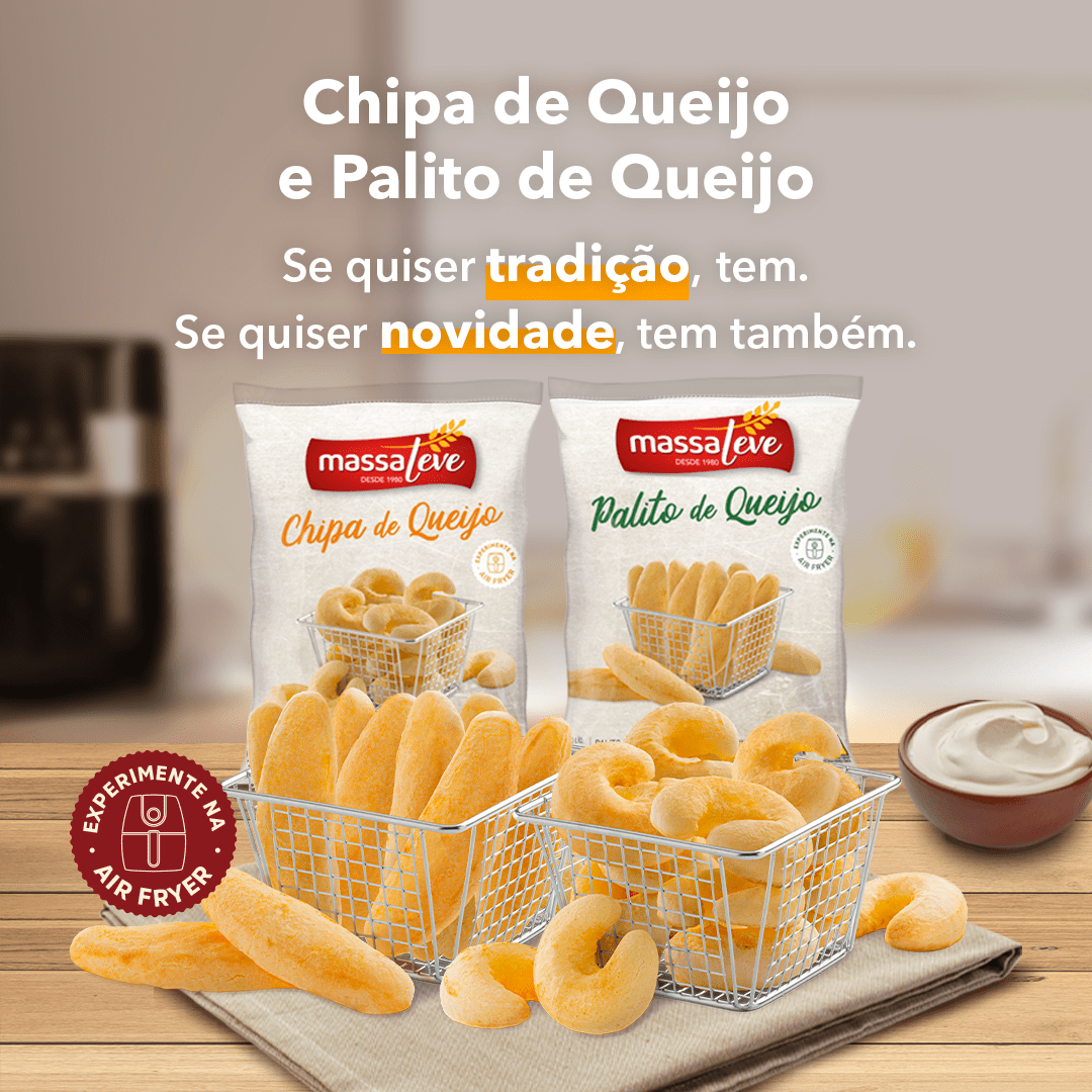 Chipa de Queijo e Palito de Queijo