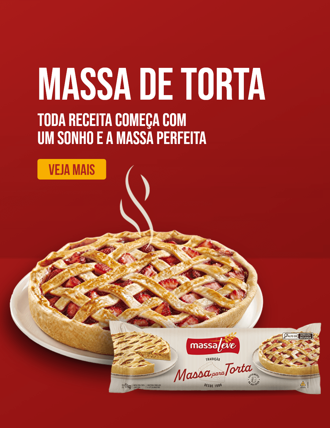 Toda receita começa com um sonho e a massa perfeita.